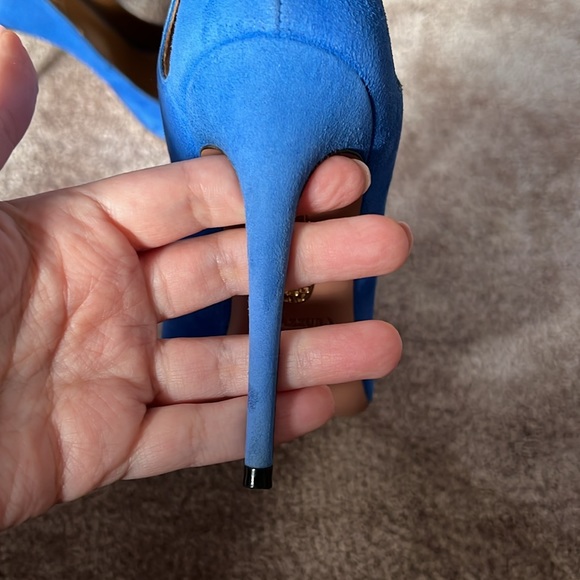 Aquazzura blue Suede Marilyn Tassel Pumps - Size 38 - Picture 4 of 5
